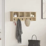 vidaXL Τοίχου Κρεμάστρα Sonoma Δρυς 75 x 16 x 26 εκ Επεξεργασμένο ξύλο
