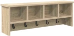 vidaXL Τοίχου Κρεμάστρα Sonoma Δρυς 75 x 16 x 26 εκ Επεξεργασμένο ξύλο