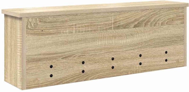 vidaXL Τοίχου Κρεμάστρα Sonoma Δρυς 75 x 16 x 26 εκ Επεξεργασμένο ξύλο