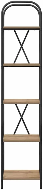 vidaXL Ράφι Βιβλίων artisan δρυς 40 x 30 x 183 εκ Επεξεργασμένο ξύλο