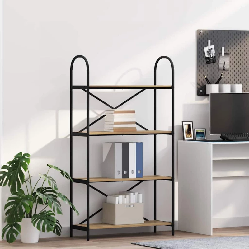 vidaXL Ράφι Βιβλίων artisan δρυς 80 x 30 x 146 εκ Επεξεργασμένο ξύλο