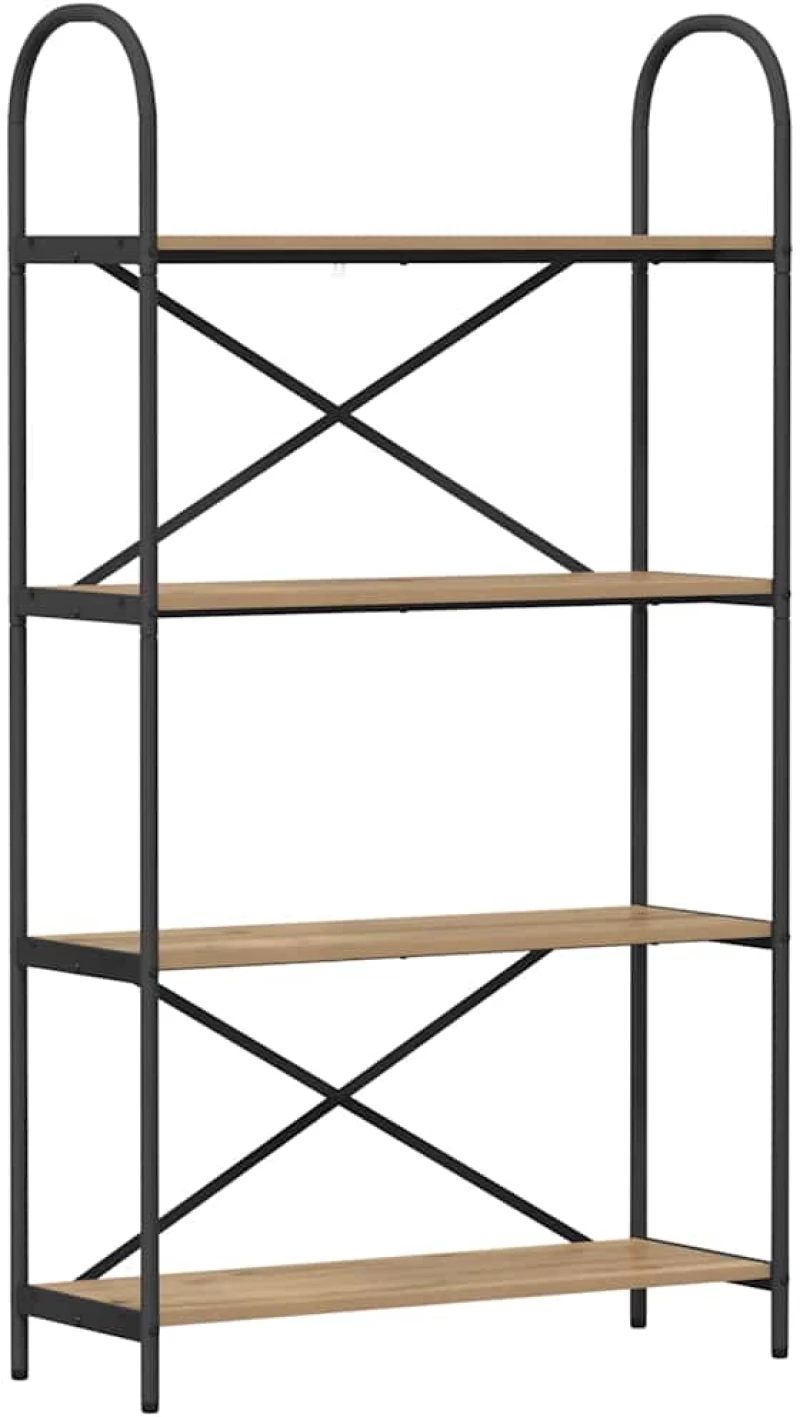 vidaXL Ράφι Βιβλίων artisan δρυς 80 x 30 x 146 εκ Επεξεργασμένο ξύλο