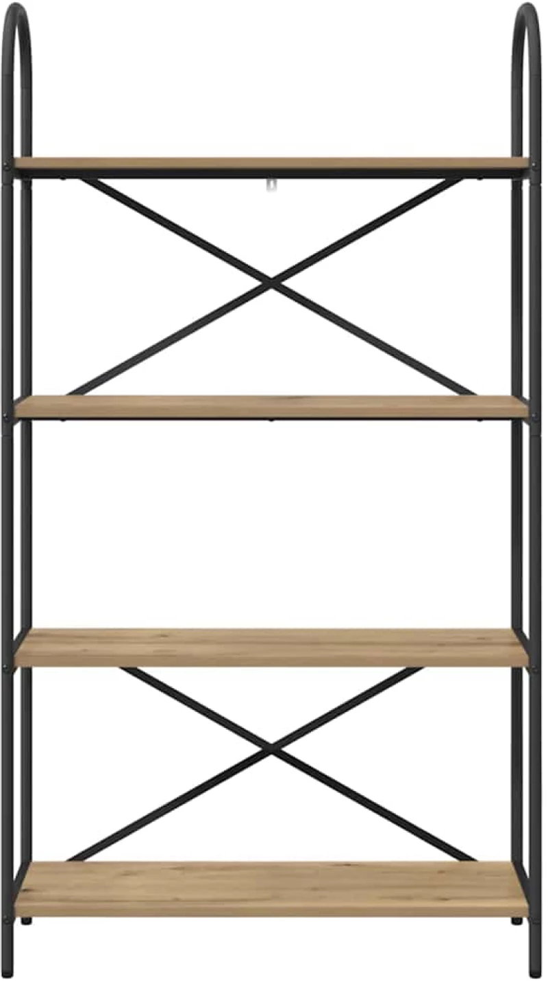 vidaXL Ράφι Βιβλίων artisan δρυς 80 x 30 x 146 εκ Επεξεργασμένο ξύλο