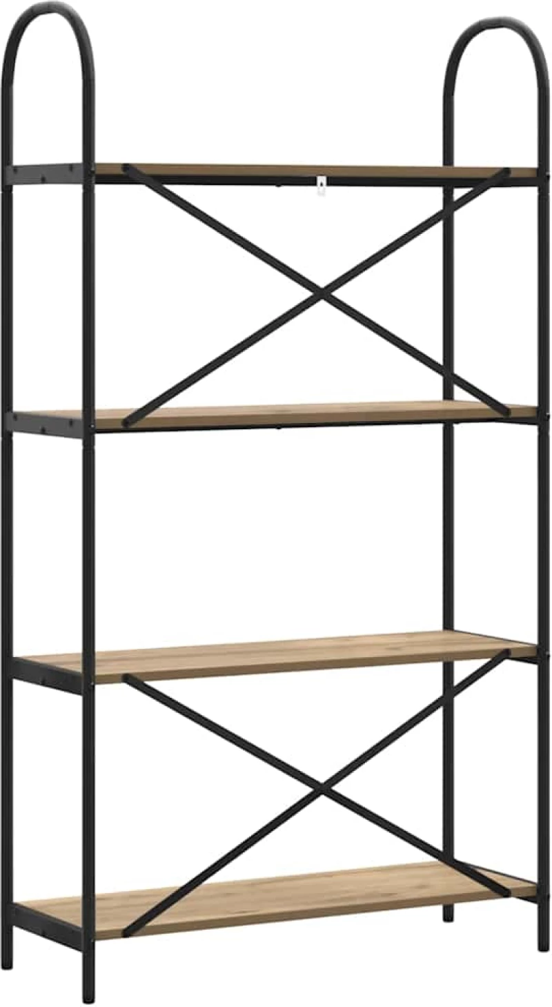 vidaXL Ράφι Βιβλίων artisan δρυς 80 x 30 x 146 εκ Επεξεργασμένο ξύλο