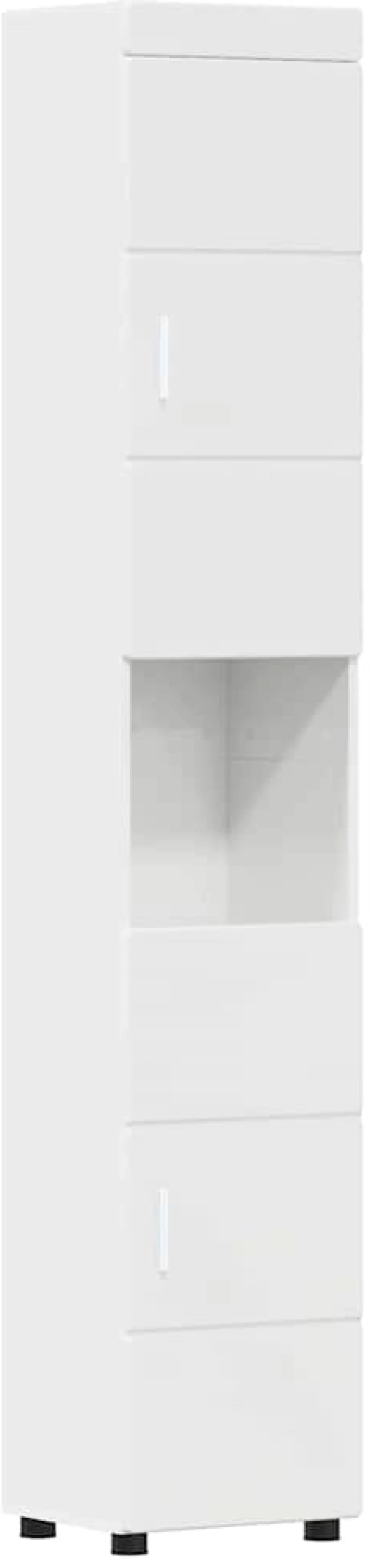 vidaXL Ντουλάπι Μπάνιου TULUM Γυαλιστερό λευκό 37 x 31.5 x 203 εκ