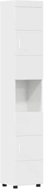 vidaXL Ντουλάπι Μπάνιου TULUM Γυαλιστερό λευκό 37 x 31.5 x 203 εκ