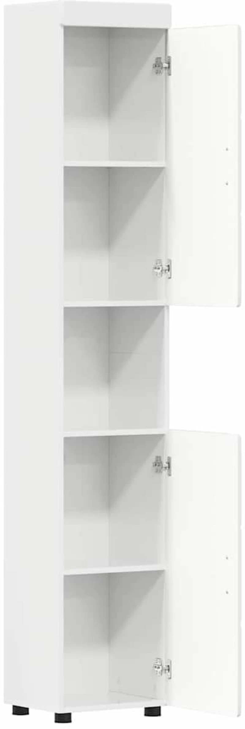 vidaXL Ντουλάπι Μπάνιου TULUM Γυαλιστερό λευκό 37 x 31.5 x 203 εκ