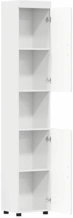 vidaXL Ντουλάπι Μπάνιου TULUM Γυαλιστερό λευκό 37 x 31.5 x 203 εκ