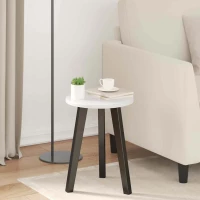 vidaXL Καπάκι τραπεζιού Γυαλιστερό λευκό 30 x 30 x 1.5 εκ.