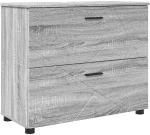 vidaXL Ντουλάπι Μπάνιου με συρτάρι Γκρι sonoma 76,5 x 35 x 64 εκ