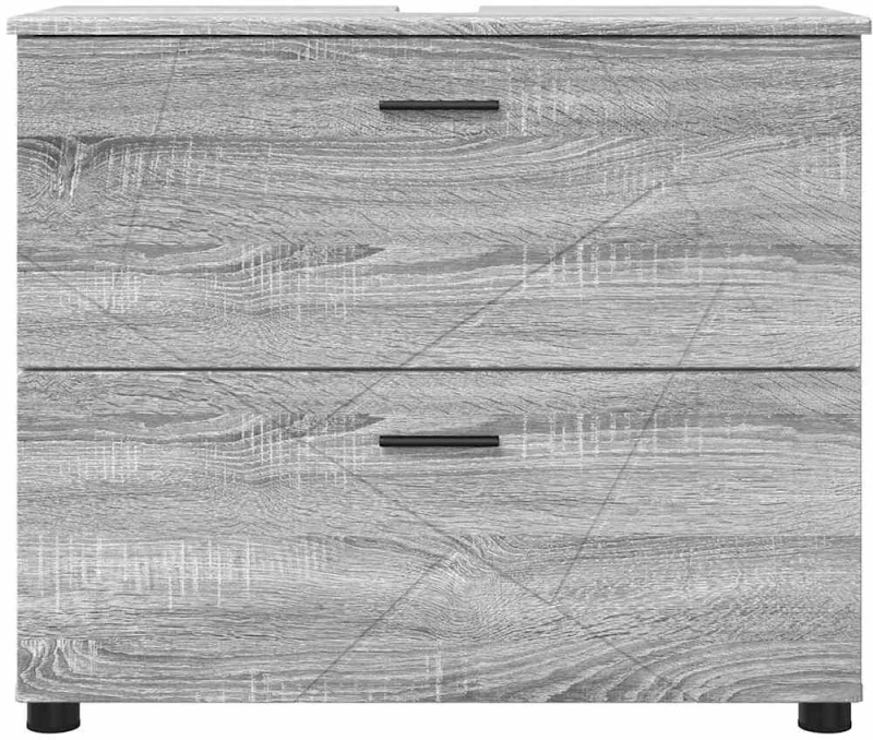 vidaXL Ντουλάπι Μπάνιου με συρτάρι Γκρι sonoma 76,5 x 35 x 64 εκ