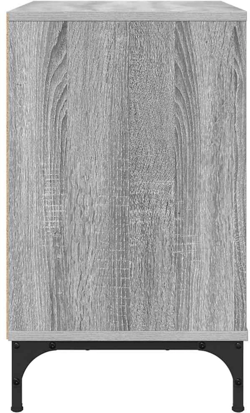vidaXL Κομοδίνο Γκρι sonoma 63.5 x 36 x 61 εκ Επεξεργασμένο ξύλο