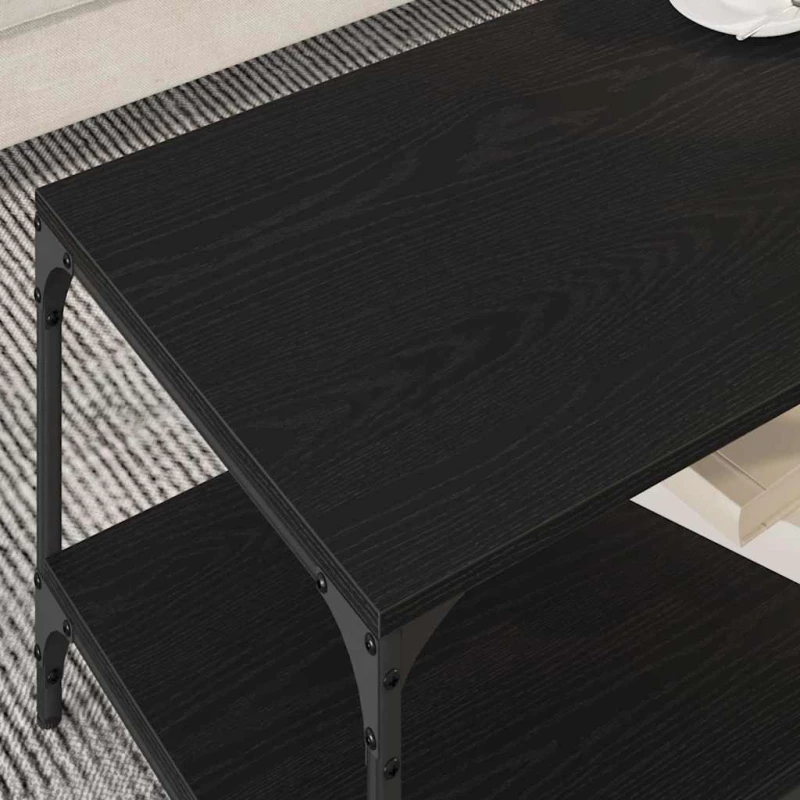 vidaXL Τραπεζάκι σαλονιού Μαύρη δρυς 80 x 50 x 40 cm