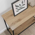 vidaXL Τραπέζι κονσόλας με ράφι artisan δρυς 75 x 30.5 x 75 εκ