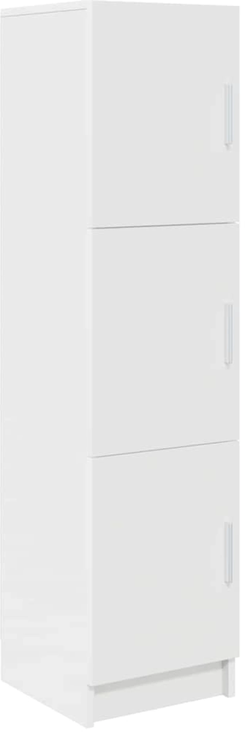 vidaXL Ψηλή Ντουλάπα Λευκό 31,5 x 32 x 124 εκ Επεξεργασμένο ξύλο