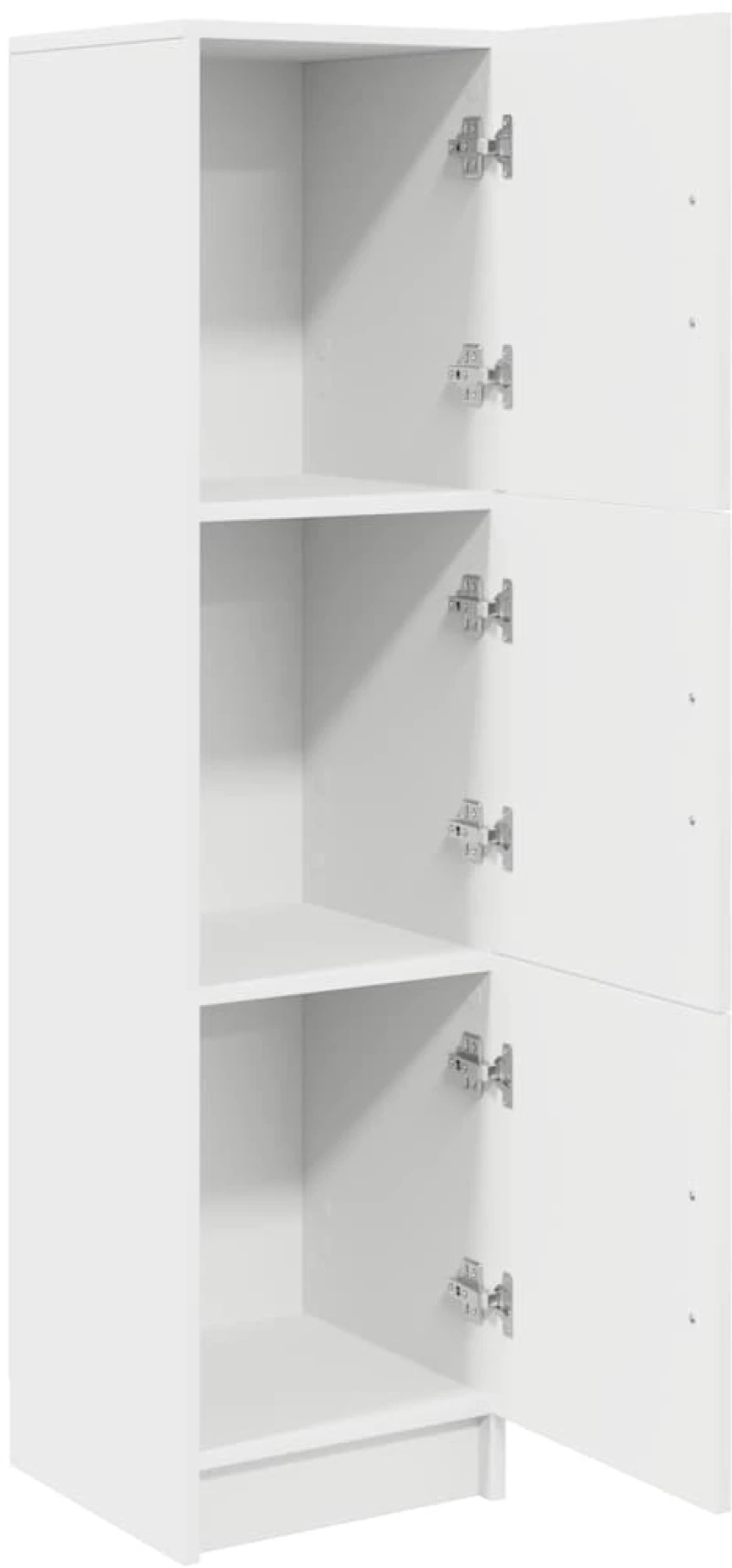 vidaXL Ψηλή Ντουλάπα Λευκό 31,5 x 32 x 124 εκ Επεξεργασμένο ξύλο
