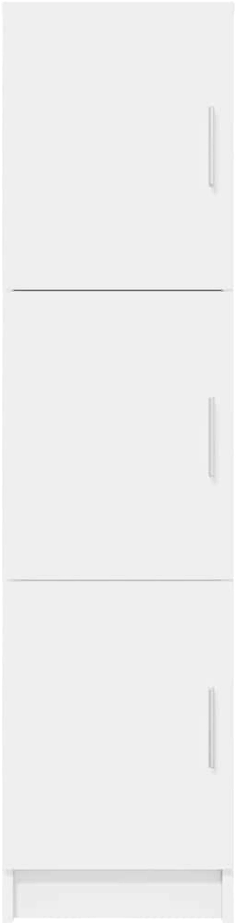 vidaXL Ψηλή Ντουλάπα Λευκό 31,5 x 32 x 124 εκ Επεξεργασμένο ξύλο
