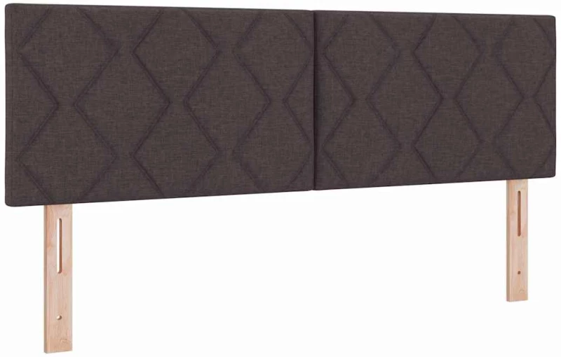 vidaXL Κρεβάτι box spring με στρώμα με στρώμα Σκούρο Καφέ 160 x 200 cm