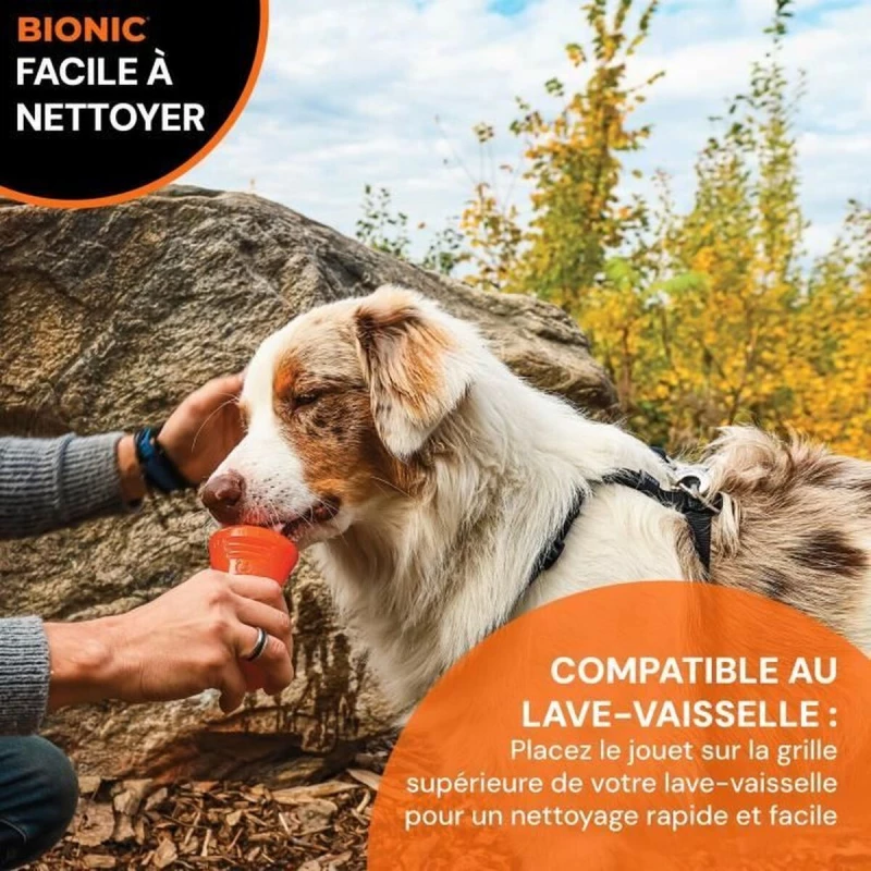 Παιχνίδια για Σκύλους Bionic Urban stick Πορτοκαλί 12 cm M Κόκαλο