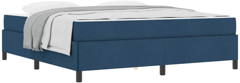 vidaXL Κρεβάτι με ελατήρια Μπλε και Μαύρο 180 x 200 cm