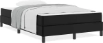 vidaXL Κρεβάτι με στρώμα Μαύρο 120 x 190 cm Τεχνητό δέρμα