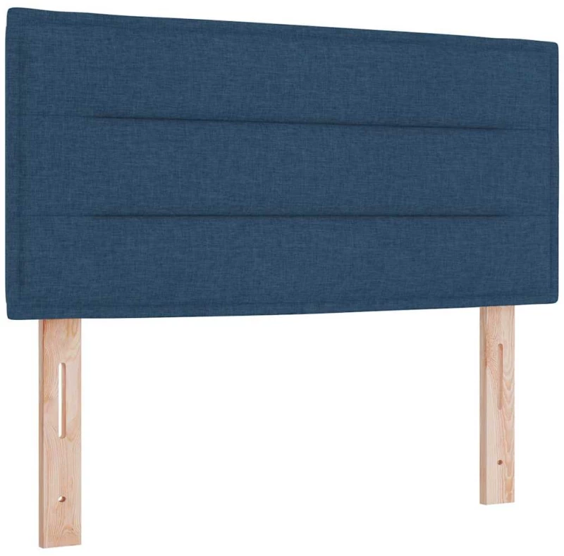 vidaXL Κρεβάτι box spring με στρώμα με στρώμα Μπλε 120 x 190 cm ύφασμα