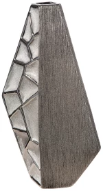 Βάζο Κεραμικό Ασημί χρώμα 21X8X36Cm 21X8X36Cm