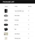 TTArtisan 14mm f/2.8 ASPH Full-Frame Φακός Για Canon RF-Mount
