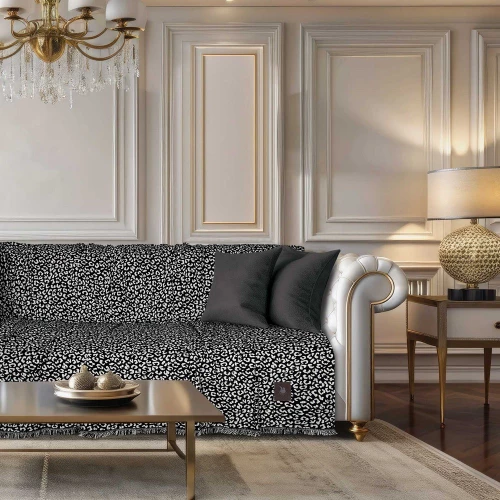 Ριχτάρι 3981 Black Greenwich Polo Club Διθέσιο 180x250cm Βαμβάκι-Chenille