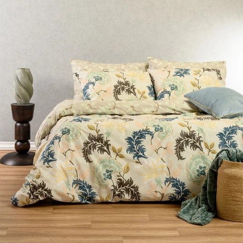 Σεντόνια Alessandro (Σετ 4τμχ) Blue Melinen King Size 260x270cm 100% Βαμβάκι