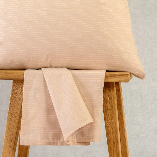 Κατωσέντονο Davide Με Λάστιχο (Σετ 3τμχ) Beige Melinen King Size 180x232cm Βαμβάκι-Πολυέστερ