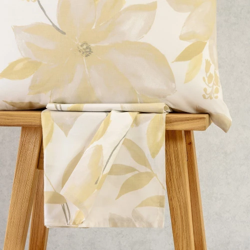 Κατωσέντονο Giulia Με Λάστιχο (Σετ 3τμχ) Ochre Melinen King Size 180x232cm Βαμβάκι-Πολυέστερ