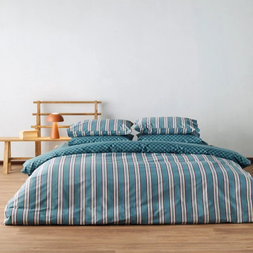 Σεντόνια Dama 33 (Σετ 4τμχ) Raf-Bordo Kentia King Size 270x270cm 100% Βαμβάκι