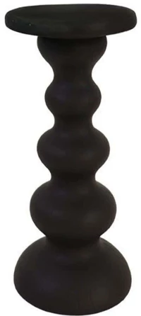Κηροπήγιο Alisi 033296 10x10x21cm Black Πολυρεσίνη
