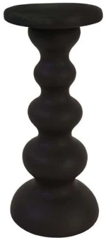 Κηροπήγιο Alisi 033296 10x10x21cm Black Πολυρεσίνη