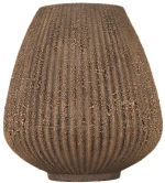 Βάζο 697ELD1120 Φ18x20cm Brown Aberto Design Κεραμικό