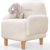 Πολυθρόνα Παιδική Cobie Teddy 209FLF1427 49x51x57cm White