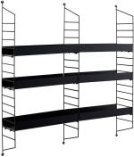 Ραφιέρα Τοίχου 491CRT1385 100x21x98cm Black