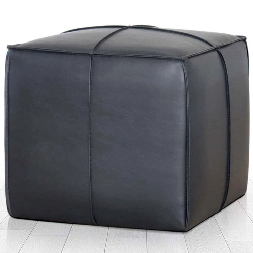 Πουφ Ottowel 209FLF1449 52x52x44cm Black