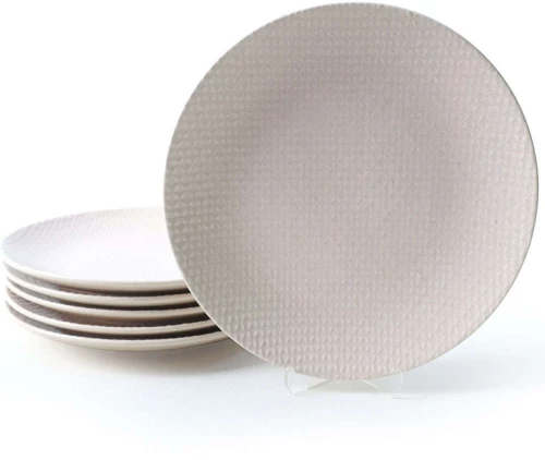 Πιάτο Ρηχό (Σετ 6Τμχ) 275KRM2468 27cm Cream Hermia Κεραμικό