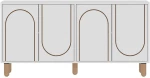 Μπουφές Verona 327ODS1343 150x36x73cm White Μοριοσανίδα, Μελαμίνη