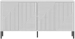 Μπουφές Evolet 327ODS1345 150x36x75cm White Μοριοσανίδα, Μελαμίνη