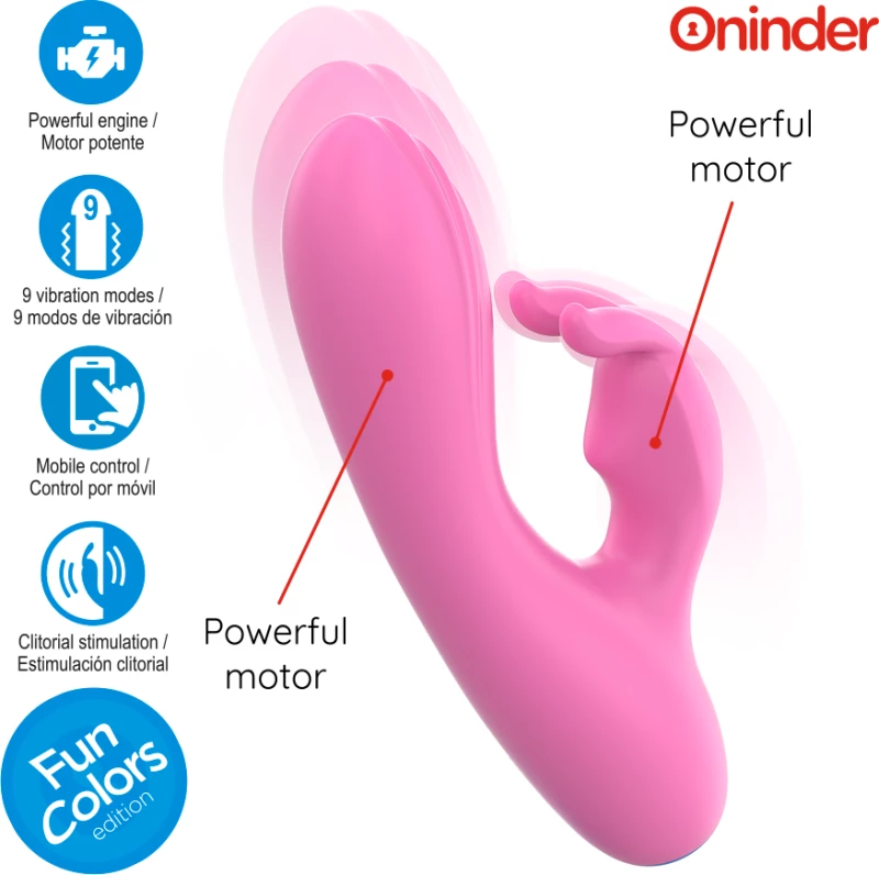 ONINDER CUTE - LOVE BUNNY VIBRATOR G-SPOT CLITORIS - FREE WORLDWIDE APP