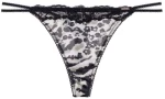Γυναικείο String Slip Dorina ORIGINS Shiny Animal  - Με Δαντέλα - Polyamide
