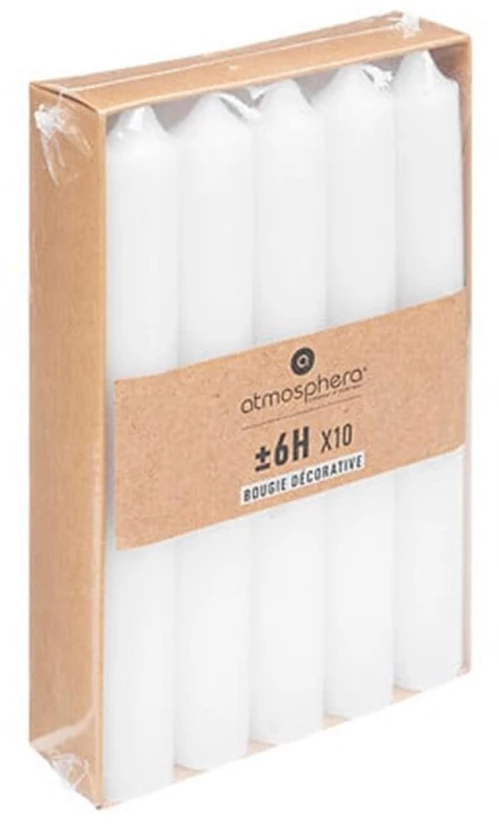 Κερί κηροπήγιο 16εκ.  λευκό  σ/10