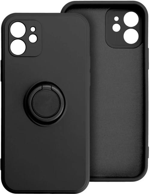 Silicone Ring Case For Iphone 17 Pro Max Black
