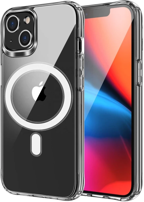 Clear Mag Cover Case Compatible With Magsafe For Iphone 17 Pro Transparent