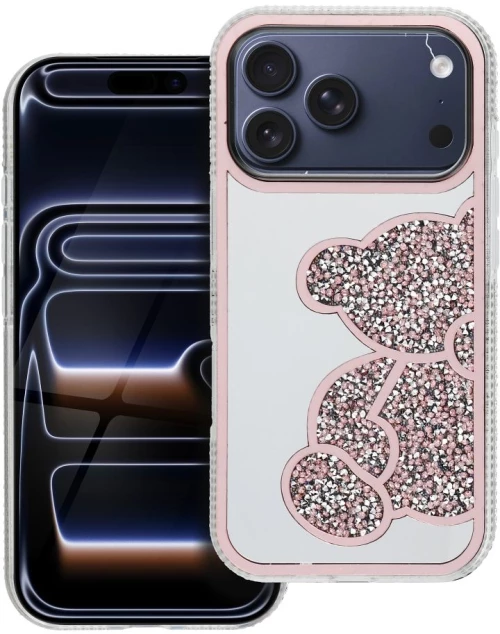 Teddy Bear Case For Iphone 17 Pro Pink