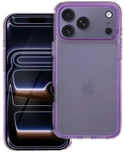 Matrix Clear Case For Iphone 17 Pro Max Light Violet