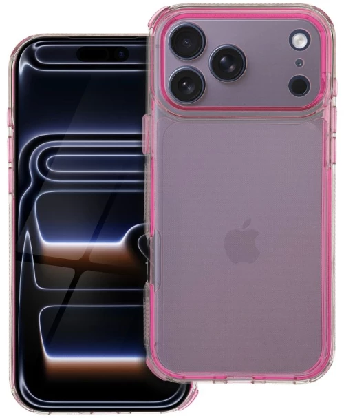 Matrix Clear Case For Iphone 17 Pro Max Powder Pink